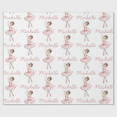 Trendy Personalized ballet Ballerina dancer     Cadeaupapier (Vlak)