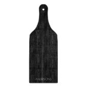 Trendy Personalized Black Wood Cutting Board Snijplank (Voorkant)