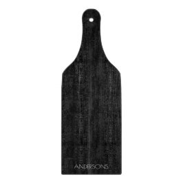 Trendy Personalized Black Wood Cutting Board Snijplank