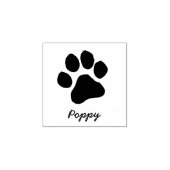 Trendy Personalized  Cat Pet Paw Print Cute        Rubberstempel (Afrduk)