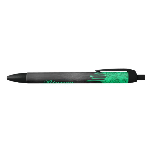 Trendy Personalized Dripping Rozen Pen n Groen (Bovenkant)