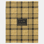Trendy Personalized Elegant Plaid Blanket for Him Fleece Deken (Voorkant)