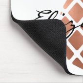 Trendy Personalized Faux Roos Gold Foil Pineappel Muismat (Hoek)