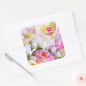 Trendy Personalized Floral Sticker (Envelop)