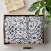 Trendy Personalized Hearts and Love Doodle Pattern Tissuepapier (Geschenk)