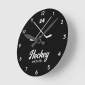 Trendy Personalized Hockey Player Name Number      Ronde Klok (Hoek)