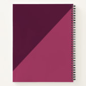 Trendy Personalized Monogram Stylish Bagagelabel Notitieboek (Achterkant)