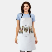Trendy Personalized Photo MOM Heart Apron Schort (Gedragen)