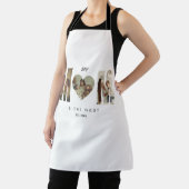 Trendy Personalized Photo MOM Heart Apron Schort (Insitu)