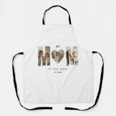 Trendy Personalized Photo MOM Heart Apron Schort (Voorkant)