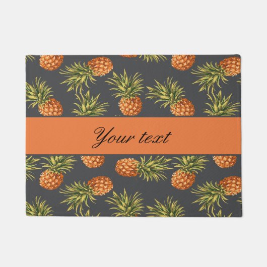Trendy Personalized Pineapple Deurmat (Voorkant)