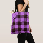 Trendy Personalized Tartan Teacher Dankuwel Gift Tote Bag (Dichtbij)