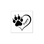 Trendy Persoonlijke Kat Huisdier Poot Hart Print Rubberstempel (Afrduk)
