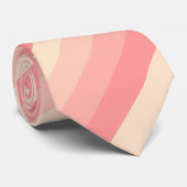 Trendy perzikkleur strepen Elegant Best Schattige Stropdas (Opgerold)