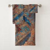 Trendy Perzisch Mooi Oud Patroon Collectie Bad Handdoek (Insitu)