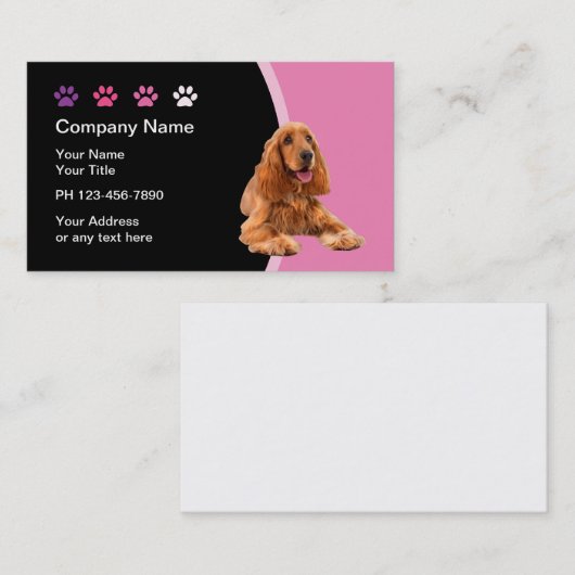 Trendy Pet Care Visitekaartjes (Voorkant / Achterkant)