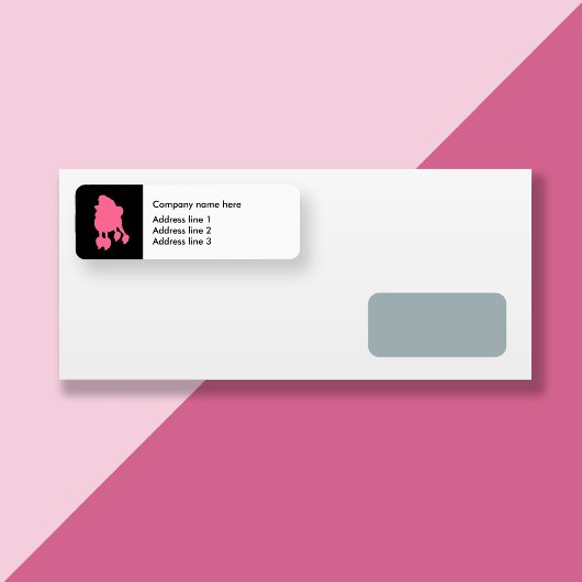 Trendy Pet Grooming Adres Sticker Labels