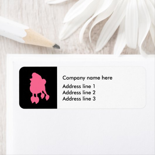 Trendy Pet Grooming Adres Sticker Labels (Insitu)