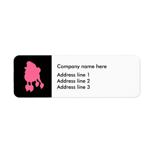 Trendy Pet Grooming Adres Sticker Labels (Voorkant)