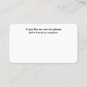 Trendy Pet Salon Visitekaartje Design (Achterkant)