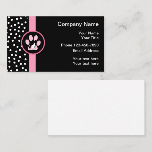 Trendy Pet Services Visitekaartje (Voorkant / Achterkant)