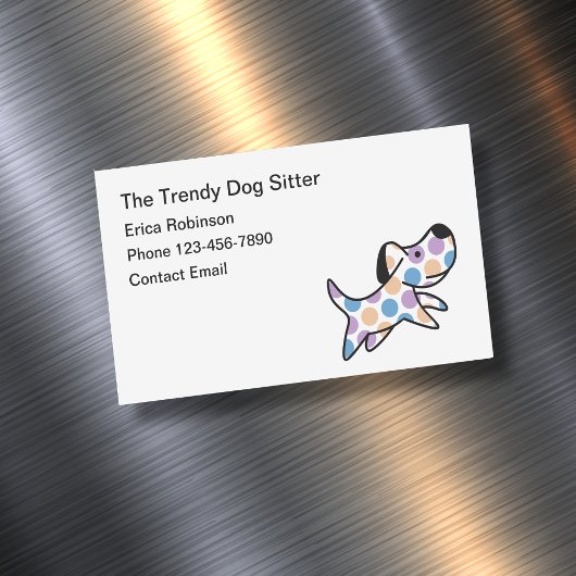 Trendy Pet Sitter Visitekaartje Magneten