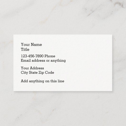 Trendy Pet Theme Visitekaartje (Achterkant)