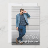 Trendy Photo Afstuderen Kaart (Voorkant)