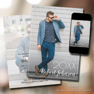 Trendy Photo Afstuderen Kaart