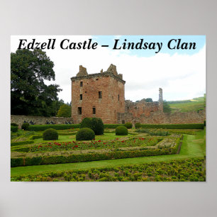 Trendy Photo Clan Lindsay Edzell Castle, Schotland Poster