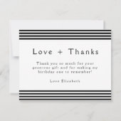 Trendy Photo Collage Happy 21st Birthday Bedankkaart (Achterkant)