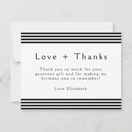 Trendy Photo Collage Happy 21st Birthday Bedankkaart (Achterkant)