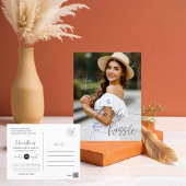 Trendy Photo Graduation Party Invitation Briefkaart