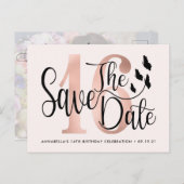 Trendy Photo Sweet 16 Save the Date Briefkaart