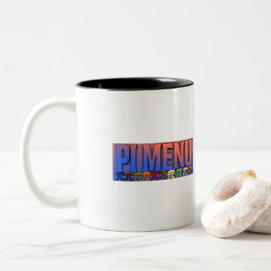 Trendy Pi Menu Koffiemok - Grappig wiskundehumorca Tweekleurige Koffiemok