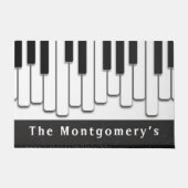 Trendy Piano Keys Monogram Deurmat (Voorkant)