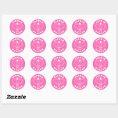 Trendy Pickle Baller Hot Pink Ronde Sticker (Vel)