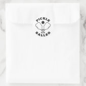 Trendy Pickle Baller Ronde Sticker (Tas)
