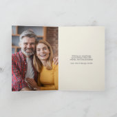 Trendy Pickleball Ornament Red Christmas Foto Feestdagen Kaart (Binnen)