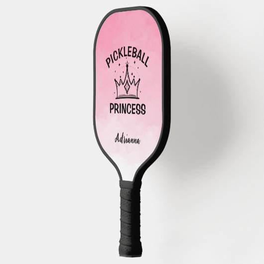 Trendy Pickleball Princess Pink Ombre with Crown Pickleball Paddle (Links)