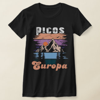 Trendy Picos de Europa Nationaal Park Retro T-shirt