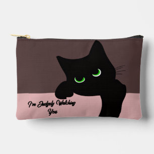 Trendy Piepende Zwarte Kat Monogram Etui