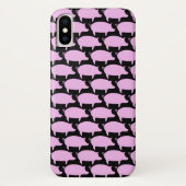 Trendy Pig Editable Black Iphone case (Achterkant)