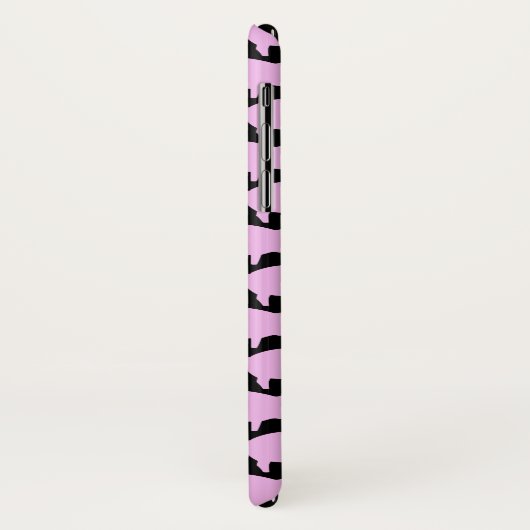 Trendy Pig Editable Black Iphone case (Achterkant/links)