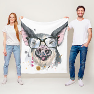 Trendy Pig Fleece Deken