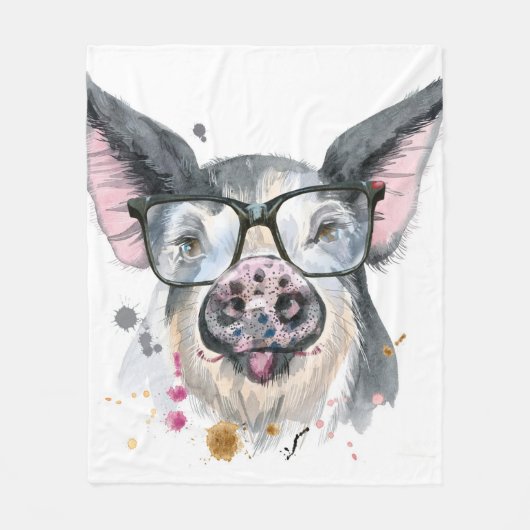 Trendy Pig Fleece Deken (Voorkant)
