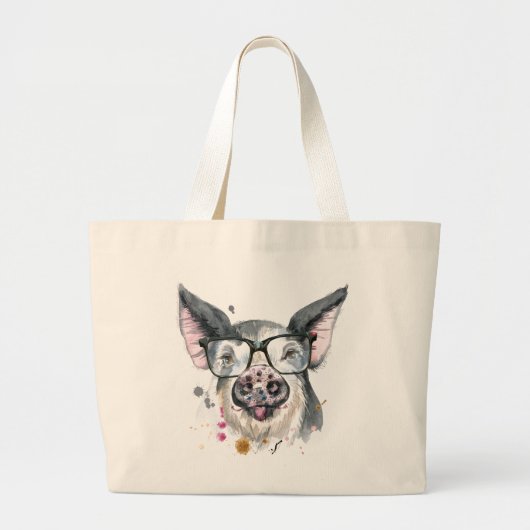 Trendy Pig Grote Tote Bag (Voorkant)
