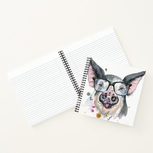 Trendy Pig Notitieboek (Binnen)