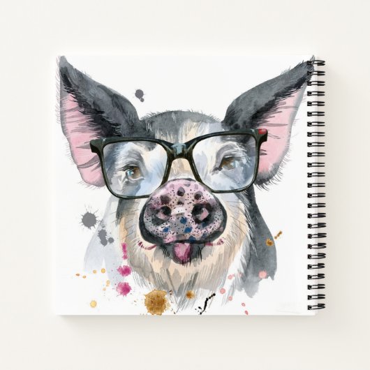Trendy Pig Notitieboek (Achterkant)