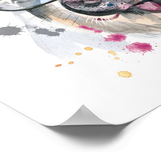 Trendy Pig Poster (Hoek)